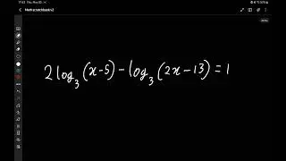 Solving simple logarithmic functions - iGCSE Pure Maths