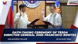 Oath-taking ceremony of Mr. Jose Francisco Benitez 08/30/2024