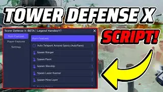 Tower Defense X: BETA Script GUI / Hack (AUTOFARM, INF CASH, AND MORE) *PASTEBIN*