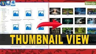 How to Enable Thumbnail View for Files in Windows PC | all files are shown as icons