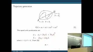 SYSC 4206 (Surgical Robotics) Lecture 9: Trajectory generation in robotic surgey