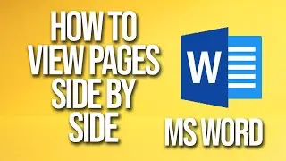 How To View Two Pages Side By Side Ms Word Tutorial