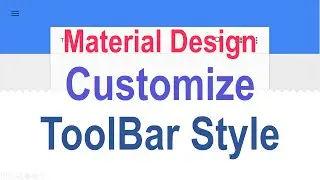 216 Android Custom Toolbar |