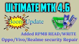 UMT MTK Tool V4.6 Big Update Added RPMB READ/WRITE Nd Vivo Imei Repair (Boom Update) 2021