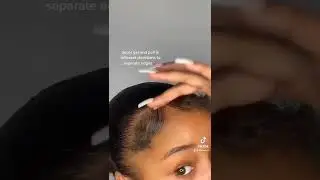 💙💜Edges tutorial for natural hair|| Tiktok@itslianna.s