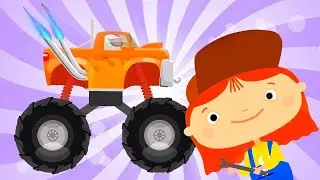 Monster truck cartoon for kids 🔴 Cars cartoons LIVE & Car games for kids with Dr McWheelie