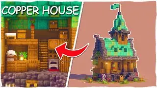 Minecraft: How to Build a Small Copper House | Tutorial