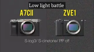 Dual base ISO ZVE1 vs A7cii (s-log3/ s-cinetone/ picture profile off)