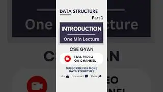 What is Data Structure? Pt - 1 @CSEngineeringGyan  #Cs #IT #shorts #trending #cse #gyan