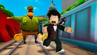 CORRENDO DO INSPETOR MALUCO | Roblox - Subway Surfers