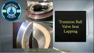 Trunnion Ball Valve seat insert lapping process. How to repair a valve. Seat leaking repair.