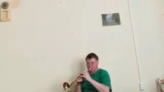 C major in 4 octaves - гамма До мажор в 4 октавы на трубе in С
