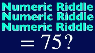 Solving THIS Numeric Puzzle Step-by-Step! 🤓