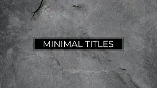 Minimal Titles Motion Graphics Templates