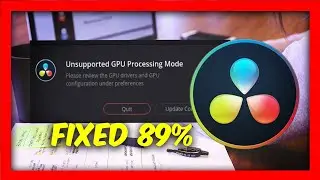 How To Fix DaVinci Resolve 18 Unsupported GPU Message 2023