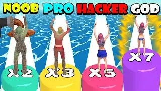 NOOB vs PRO vs HACKER vs GOD in Girl Rider