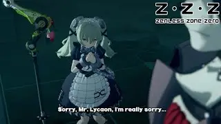 Corin Interrupts Lycaon Cutscene Animation Zenless Zone Zero