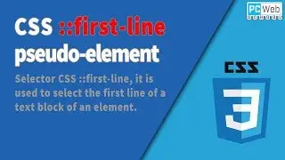 CSS pseudo-element ::first-line selector