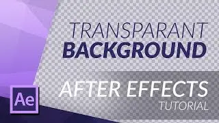 how to render transparent video in after effects cc 2019