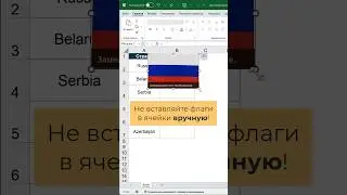 Как импортировать флаги в Excel