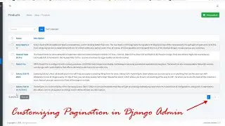 How to create custom pagination Django admin?