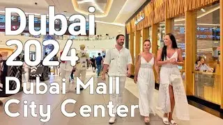 Dubai [4K] Amazing Dubai Mall, Downtown Dubai Walking Tour 🇦🇪