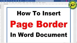 How to Insert Page Border in Word Document | Insert Page Border In Word Document | Page Border