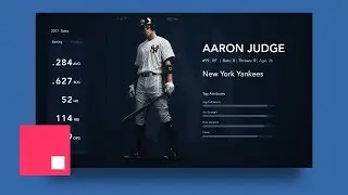 (Part 1) InVision Studio:  Advanced Motion Design - Player Stats Dashboard!