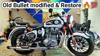 Old Bullet Modified Restore || Classic 350 Modified || Royal Enfield Bike Modification restoration