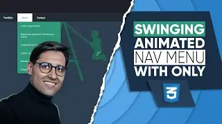 How to create animated menu in HTML? Easy with CSS keyframes