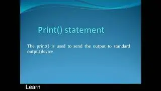 print() in python, how to print value in python using print(), features of print()