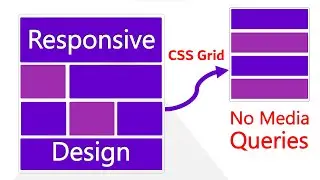 How to design a responsive webpage layout with CSS Grid | No Media Query