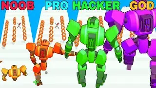 Robot Runner in NOOB VS PRO VS HACKER VS GOD  