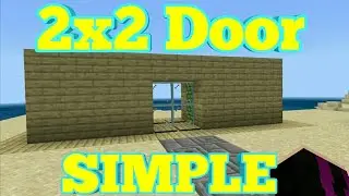 Minecraft PE (2x2 DOOR TUTORIAL)  [JAVA,NINTENDO SWITCH,PS4,WINDOWS 10,XBOX] 100 SUBS SPECIAL 🎉🎉🎉