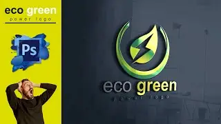 Eco Green Power Logo Design Tutorial in Adobe Photoshop