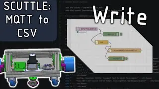 SCUTTLE Robot - nodered receive mqtt message & save to csv