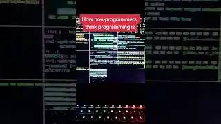 How non-programmers think programming is