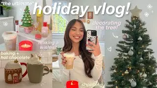 THE ULTIMATE HOLIDAY VLOG! ❄️ decorating, shopping, wishlist, holiday drinks, pinterest inspo, etc