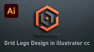 How to Design Grid Logo in Illustrator CC || Logo Design Tutorial in Adobe illustrator 1