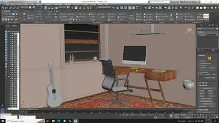 3DsMax Tutorials, Learn Texturing a Stylish Furniture from Scratch in 3dsmax ( Part 6)