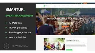 Smartup - Event Management PSD template | Themeforest Website Templates and Themes