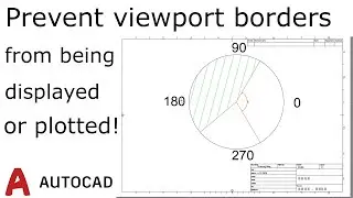 Prevent viewport borders from being displayed or plotted in AutoCAD