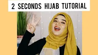 2 Seconds Easy Hijab Tutorial ! 