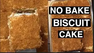 NO BAKE BISCUIT CAKE | VERY SIMPLE RECIPE | NO OVEN REQUIRED|