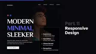 Build A Modern Portfolio Website From Scratch Using HTML, CSS & JS (Responsive) - Part 11