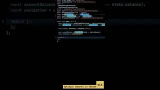 Optimize imports in VSCode.