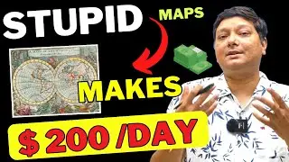 STUPID Way To Make Money With World MAPS $200 A DAY - FREE TO DO