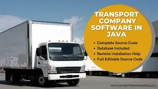 Goods Transport Company Automation System Project in Java | transport company software in java