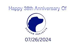 Happy 38th Anniversary of Shadow Projects (1986) From 07/26/2024