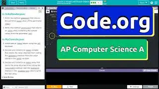 Code.org Lesson 2.4 Integer and Double Objects | Tutorial with Answers | CSA Unit 6